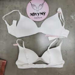 Áo lót Victoria Secret không nâng không gọng mút mỏng thun lạnh màu trắng 417548qbf