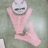 Quần lót Victoria Secret nửa mông lưng cao ren màu hồng 417745qu3