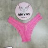 Quần lót Victoria Secret nửa mông thun lạnh phối ren màu hồng 417746qs6