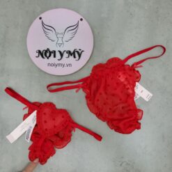 Quần lót Victoria Secret lọt khe dây voan tim màu đỏ 431465qg7 (Copy)