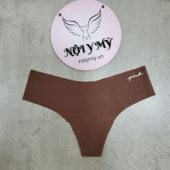 Quần lót Pink lọt khe thun lạnh không viền màu nâu socola 142061qrg