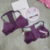 Áo lót Victoria Secret cài trước nâng vừa thun lạnh phối ren màu tím 429668qfk (Copy)