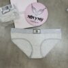 Quần lót Victoria Secret nguyên mông cotton lưng logo đính đá màu xám 431587shg