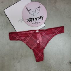 Quần lót Victoria Secret lọt khe ren lưới màu đỏ đô kim sa 431651qak