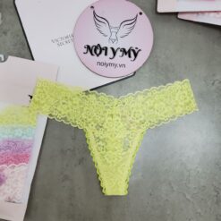 Quần lót Victoria Secret lọt khe ren màu vàng 434638qvu