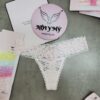 Quần lót Victoria Secret lọt khe ren màu trắng hồng 434638qph