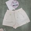 Quần đùi ngủ Victoria's Secret vải cotton có túi 2 bên màu hồng nhạt hoạ tiết 433210sp9